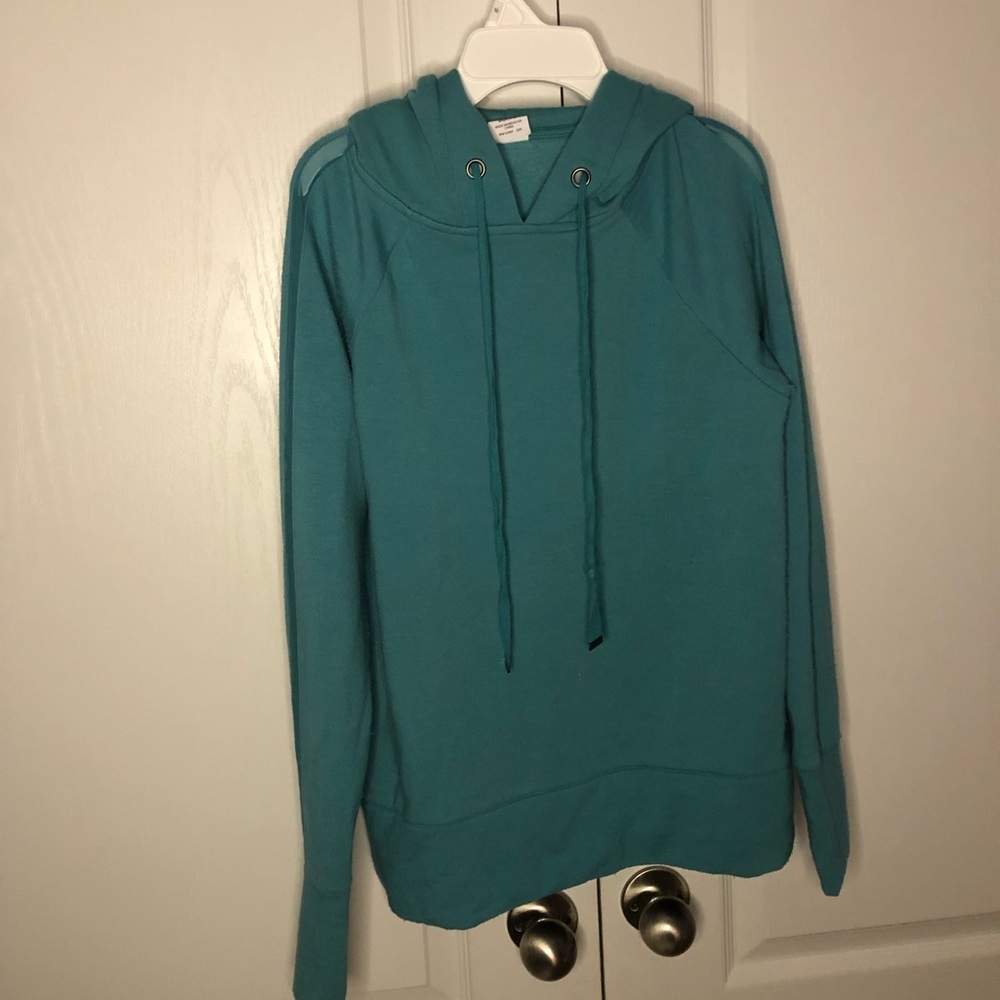 Cyan/green Hoodie